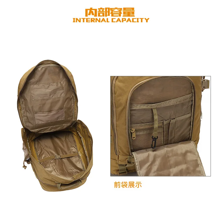 Army green Backpack Extra Large Capacity Rucksack Army Military For Men Outdoor adventure waterproof leisure luggage backpack 가방