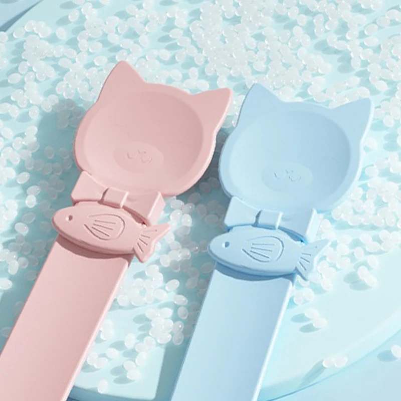 고양이 국수 피더 스퀴즈 스푼, 고양이 국수 스푼 고기 스퀴저, 애완 동물 먹이 스푼