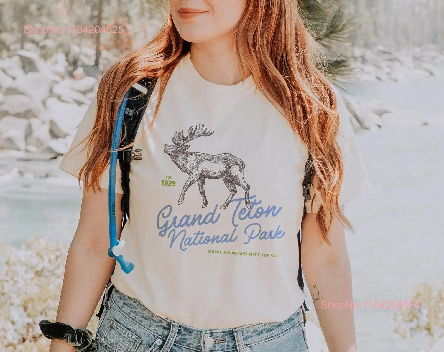 Grand Teton National Park Comfort Colors T Shirt long or short sleeves