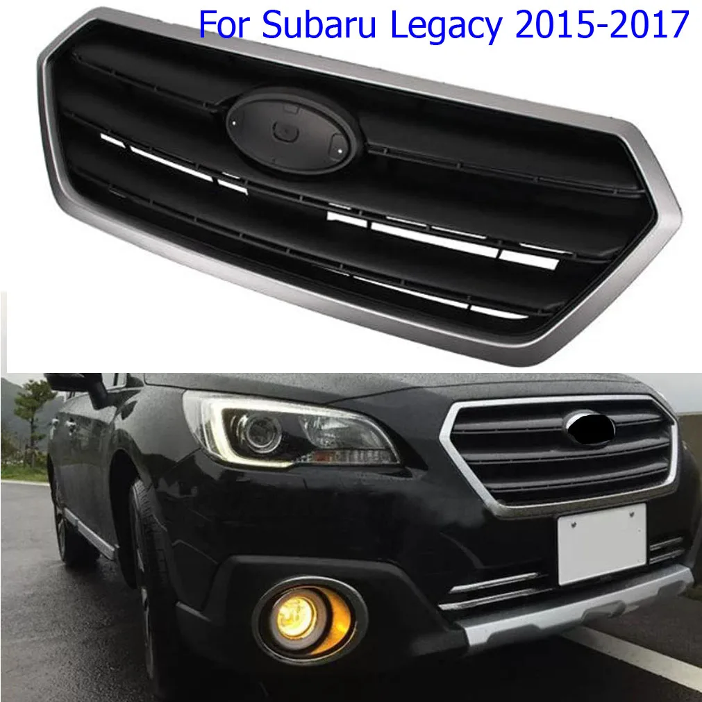 

For Subaru Legacy 2015-2017 Front Grille Car Upper Bumper Hood Mesh Grid Racing Grill Body Kits Tuning