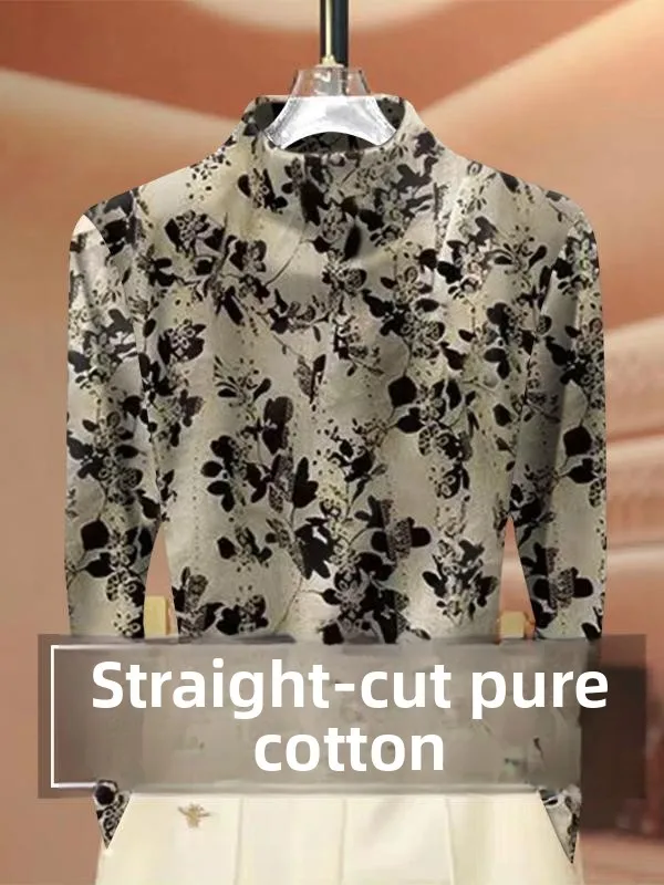 T-shirt lunga Sve in puro cotone di fascia alta da donna Faionable Neline Design coreano Sle Pendolarismo Vento Modello giovanile