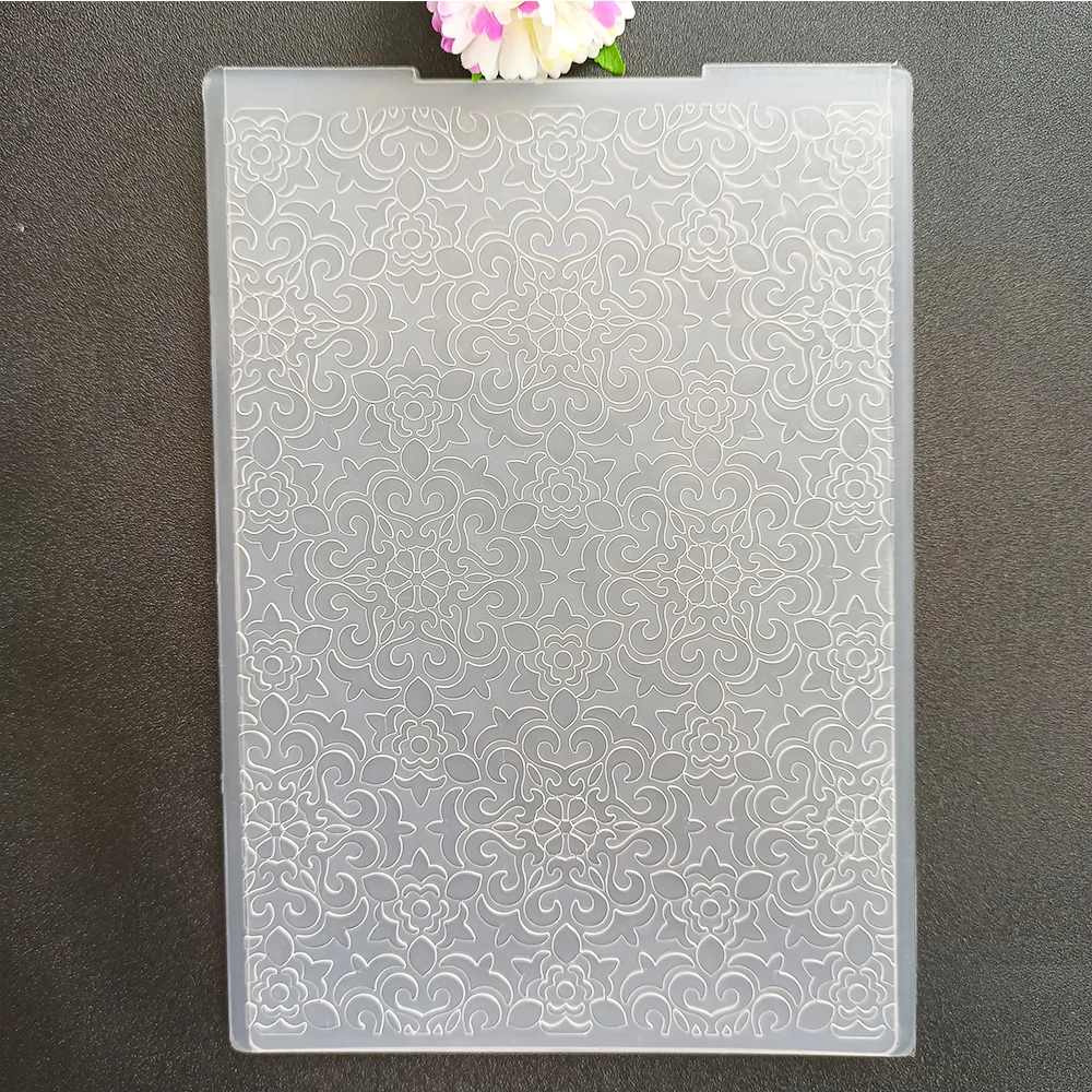 Fotografia 5: Bolhas e padrões pasta de gravação placas plásticas transparentes design para diy cartão de papel decoração scrapbooking 12x15cm