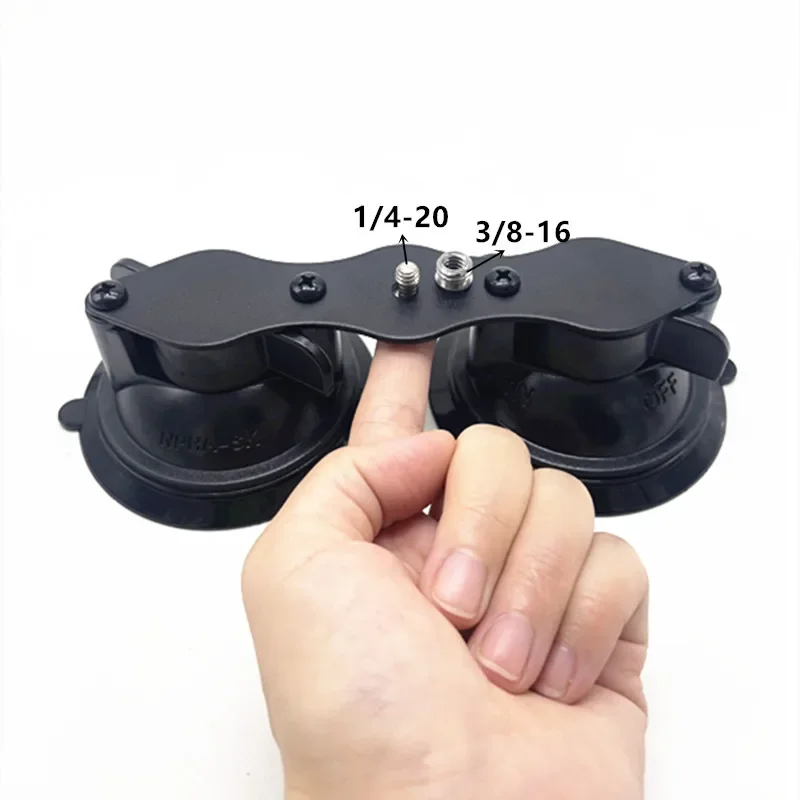 Dual / Triple Suction Cup Base Heavy Duty Twist Lock for GoPro Camera Mount Car Windshield Window Glass Phone Projector Holder