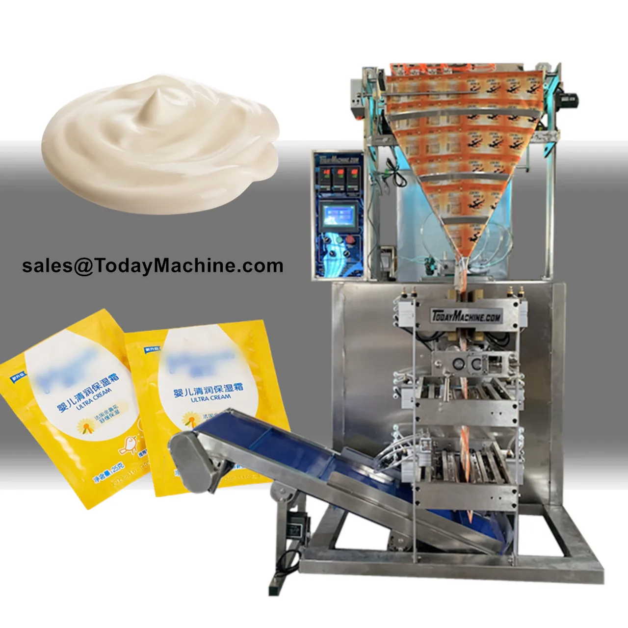 Multi Lane 4 Sides Sealing Ice Lolly Long Bag Liquid Stick Packing Machine