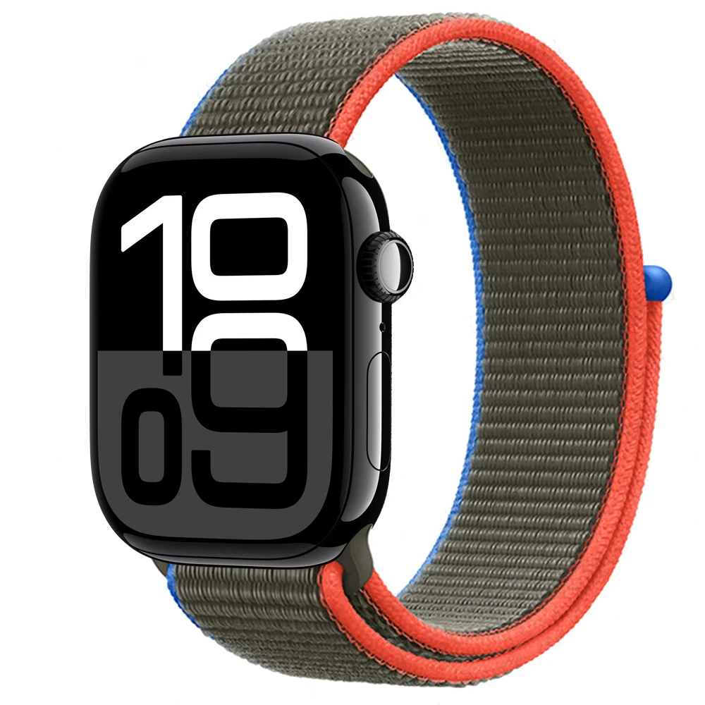 Neues Nylon-Schlaufenarmband für Apple Watch-Armbänder 11 42 mm 46 mm 44 mm 40 mm 41 mm 45 mm 49 mm Armband Correa iWatch 10 9 8 7 6 SE3 Ultra 3