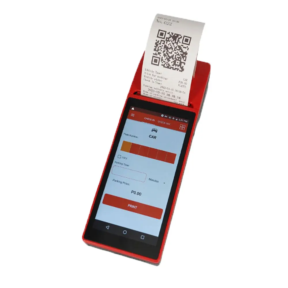 Terminal de gestion des tickets de stationnement de voiture, 4G, NDavid, Déterminer Android, Tout en un, Machine POS, Systèmes de point de vente