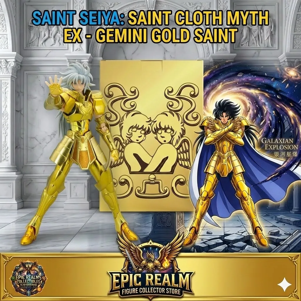 

[9 Hours Shipping] New Saint Seiya Myth Cloth EX CS Gold Saint Gemini Saga Kanon Metal Armor Action Figure Collection Model