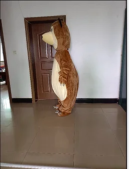 Venda quente popular novo estilo adulto urso halloween animal mascote traje fantasia vestido animal mascote traje frete grátis