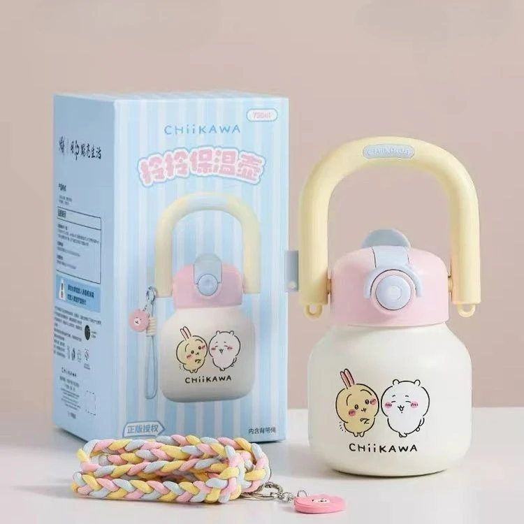 

Chiikawa Hachiware Usagi Carry Pot Insulated Heat and Cold, Straw Cup, Birthday Gift