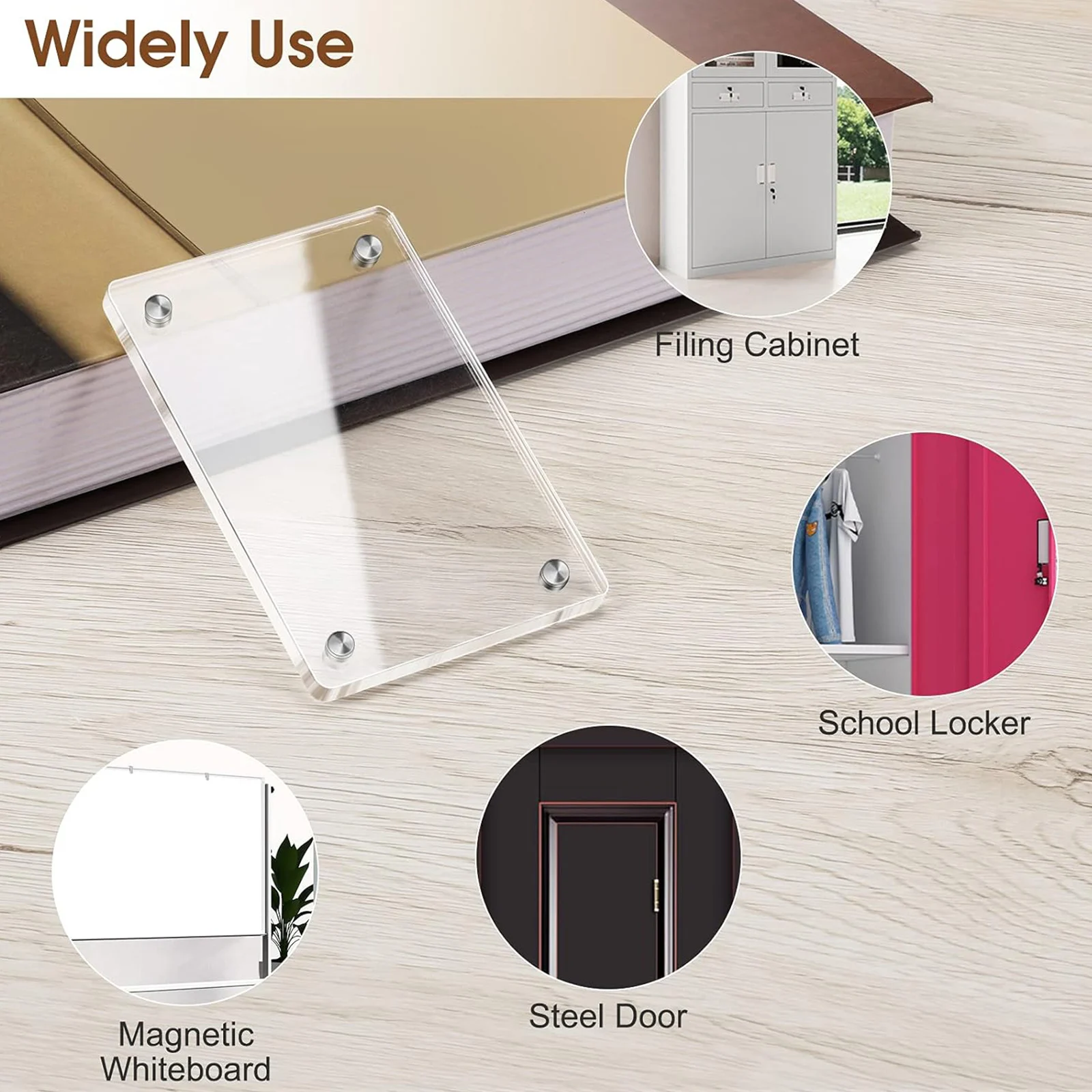 10er-Pack Acryl-Kühlschrank-Magnetrahmen für 2,46x3,54 Zoll Mini-Bilderrahmen, doppelseitiger Foto-Kühlschrank-Magnet-Bilderrahmen – Detail 5
