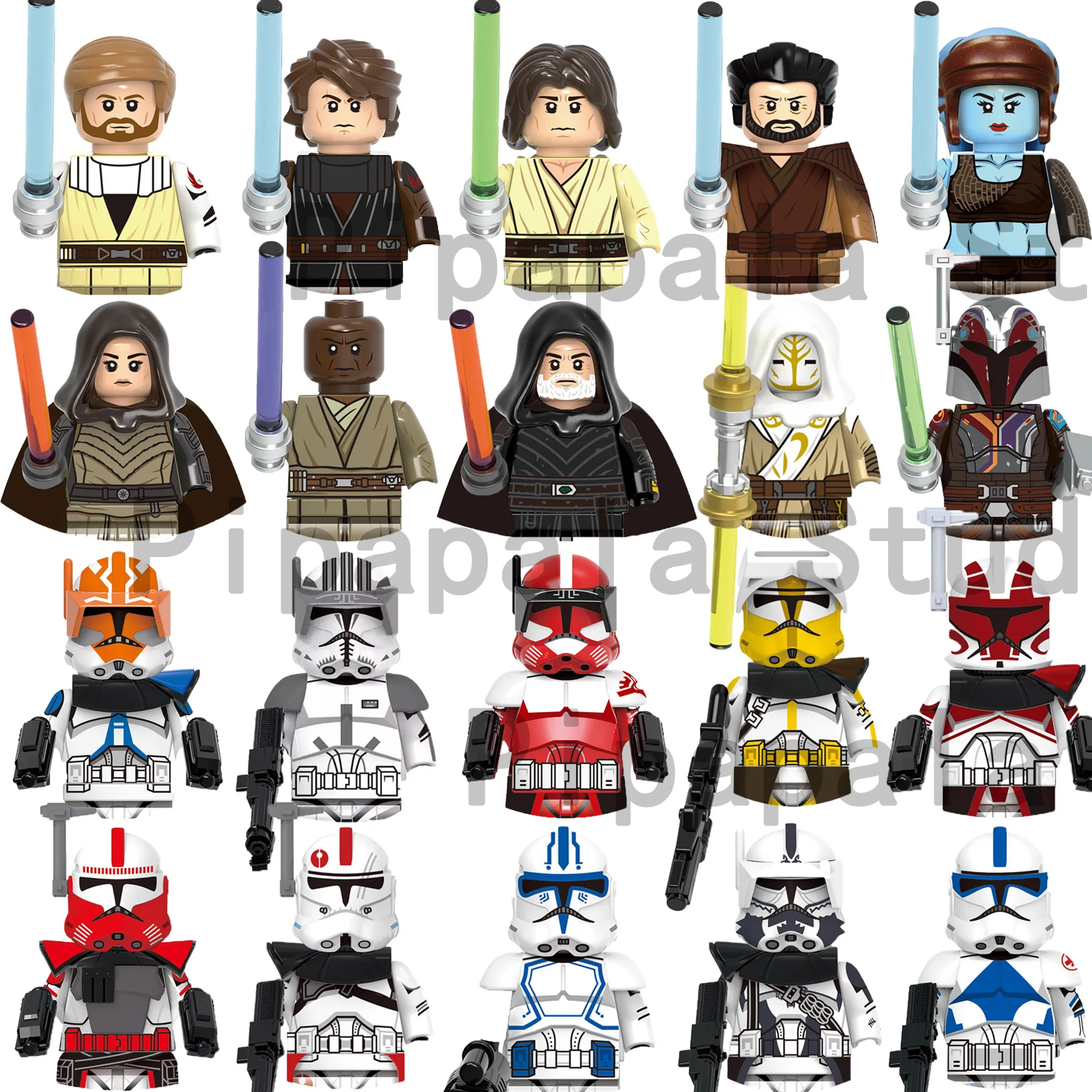 

Star Wars brick toys Clone Wars Baylan Skoll Obi-Wan Kenobi 501 Trooper children's mini building block dolls humanoid toy gifts