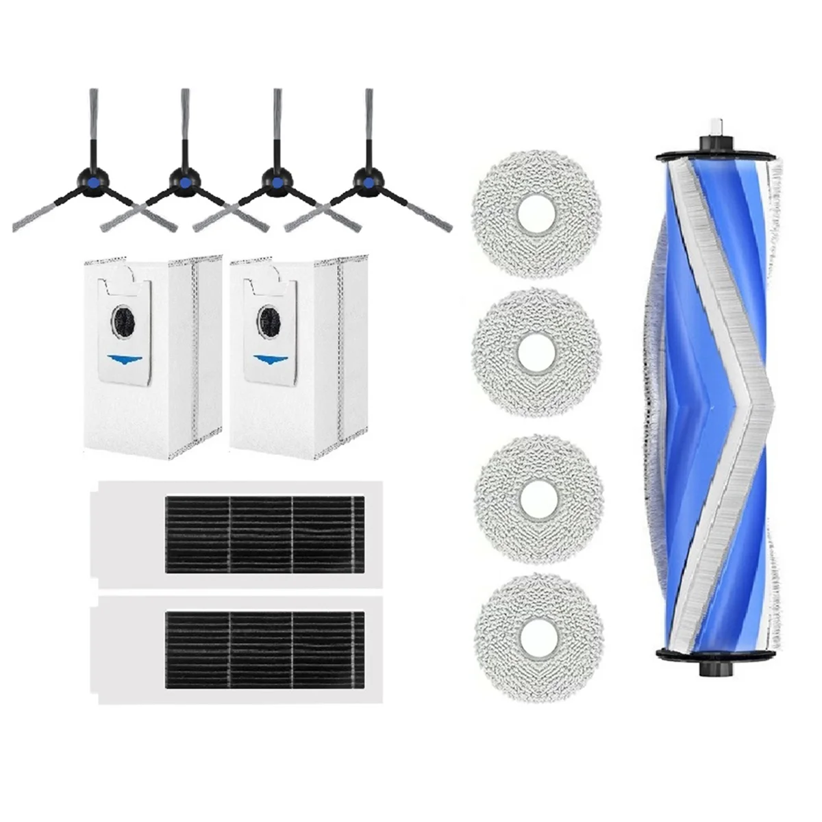 Для Ecovacs Deebot X2S машина пылесос боковая щетка тряпка фильтр зажим угольный мешок для пыли роликовая щетка