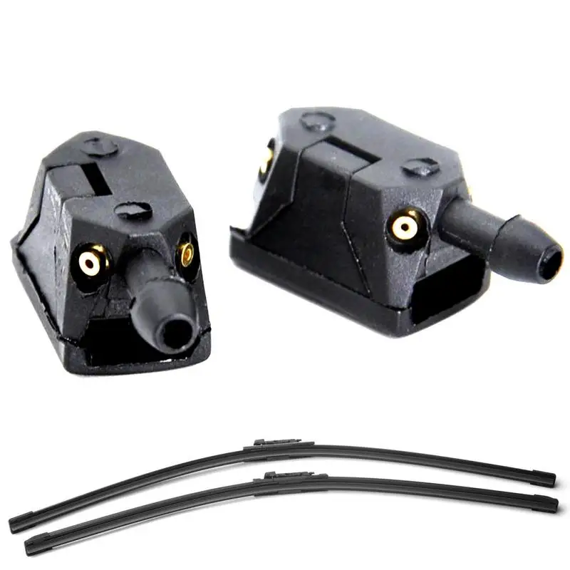 2 stücke universal wischer arm waschanlage düse sprüh strahl für mercedes-benz vito w638 sprinter für ssangyong rodius mk1 front windschutz scheibe