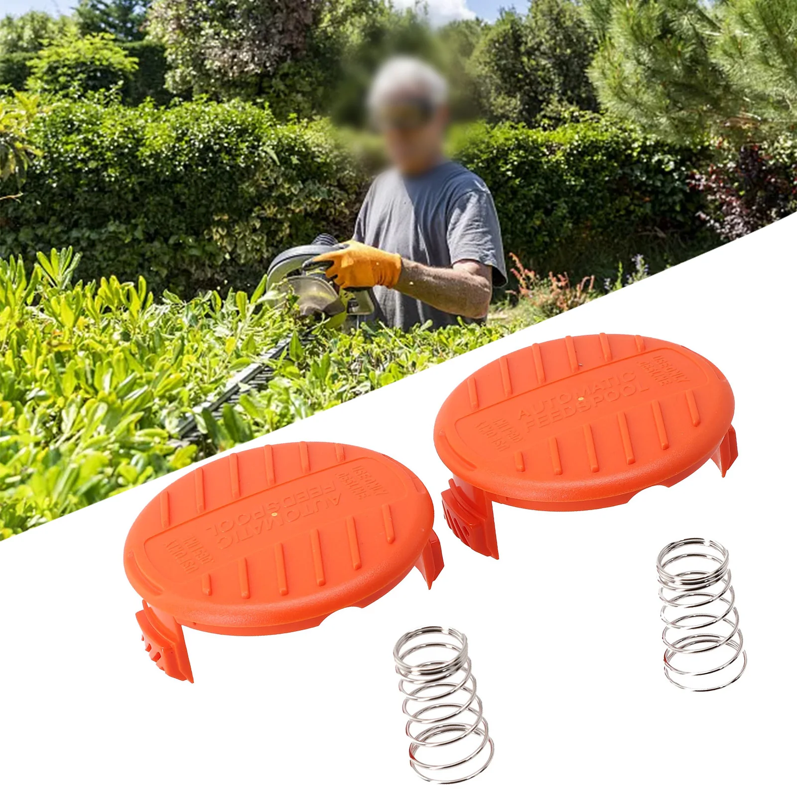 Garden Spool Cap Trimmer Spare Parts No Tools Needed To Install Protects Line ABS Material For Black Decker 385022-03N