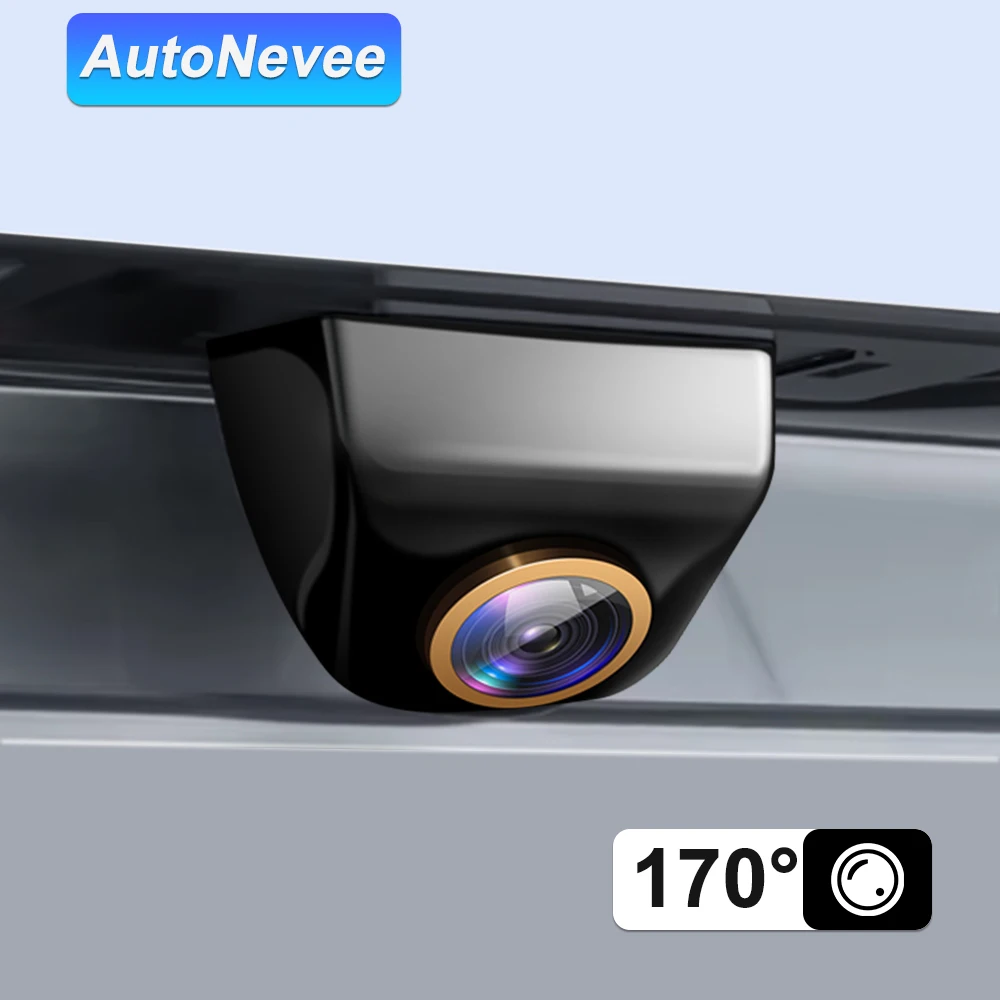 

Для автомобильной камеры заднего вида AHD 1920x1080P 200 ° Full HD ночного видения, задняя камера заднего вида автомобиля, передняя камера «рыбий глаз», золотой объектив