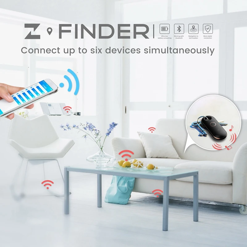 TTKK-الذكية لمكافحة خسر مفتاح مكتشف ، بلوتوث 4.2 ، لتحديد المواقع المقتفي ، التنبيه ، المحفظة ، Keyfinder ، محدد ، الحيوانات الأليفة ، الكلب ، الطفل ، Hot