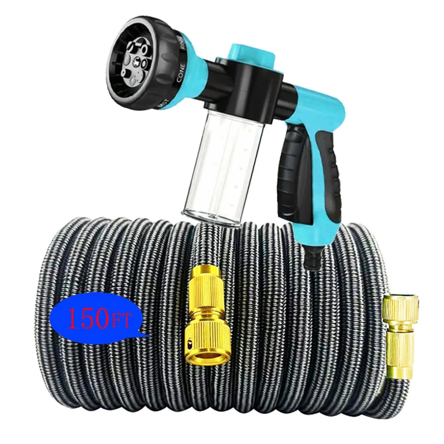 

garden hose, water pipe, telescopic hose, water gun, high-pressure water gun, car washing, watering, syringe