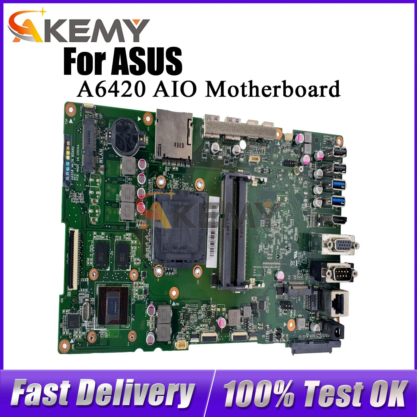 A6420 Motherboard For ASUS AIO PRO A6420 Mainboard This item is in stock 100% tests OK fast shipping High quality