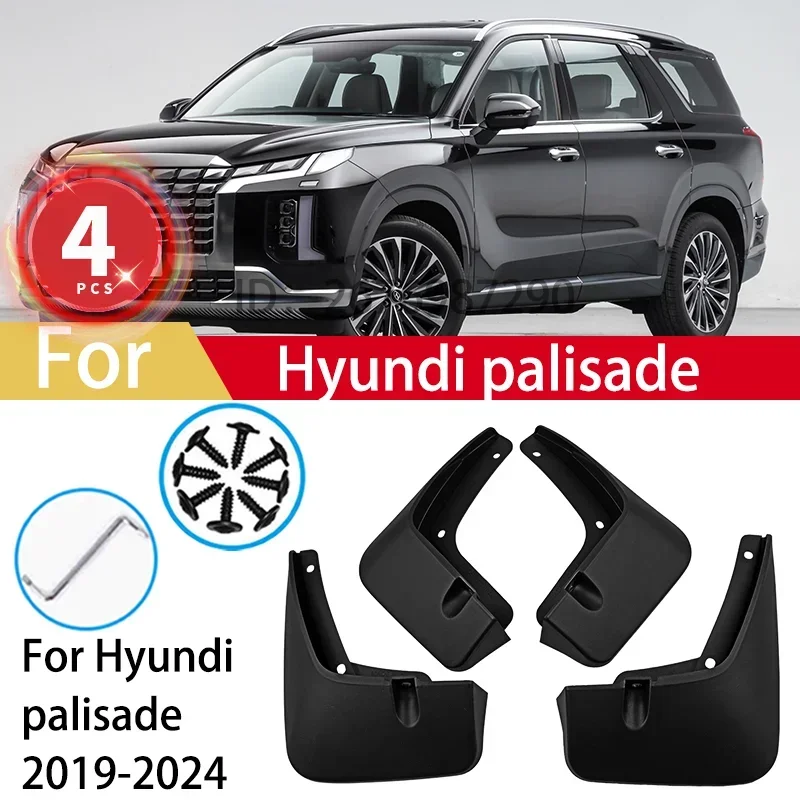 

For Hyundi palisade 2019 2020 2021 2022 2023 2024 Mud Flaps Splash Guards MudFlaps Front Rear Fender Mudguards Car Accessories