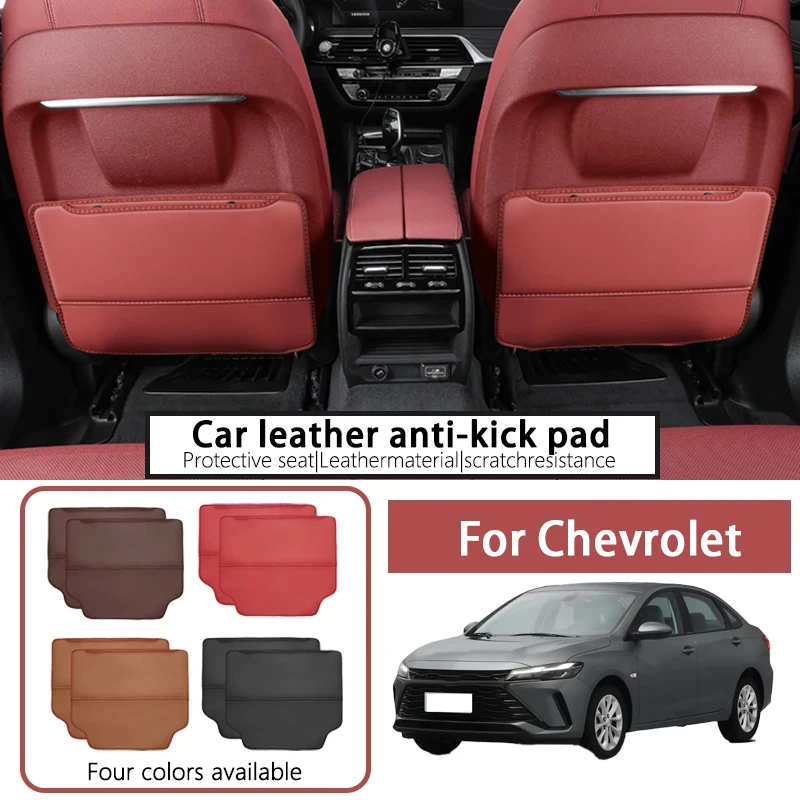 

Two-piece anti-kick mat for Chevrolet car seats