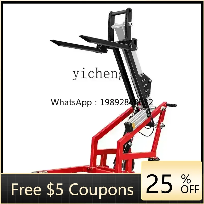 

JX Portable Small Electric Lift Truck Logistics Hydraulic Forklift Multifunctional Loading and Unloading Truck