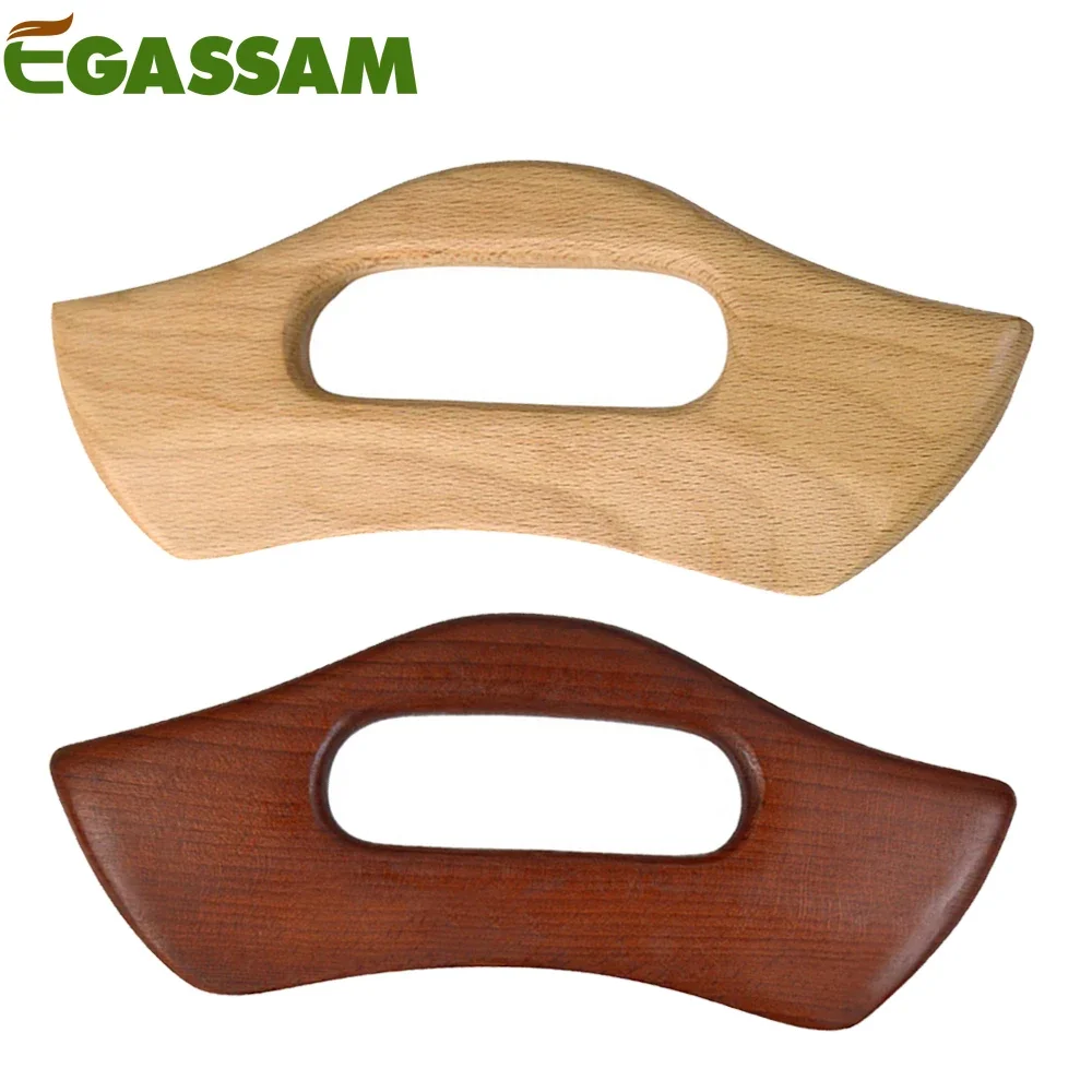 

Инструмент для лимфатического дренажа Gua Sha, деревянный Антицеллюлитный Массажный инструмент для мышц спины, рук и ног, 1 шт.