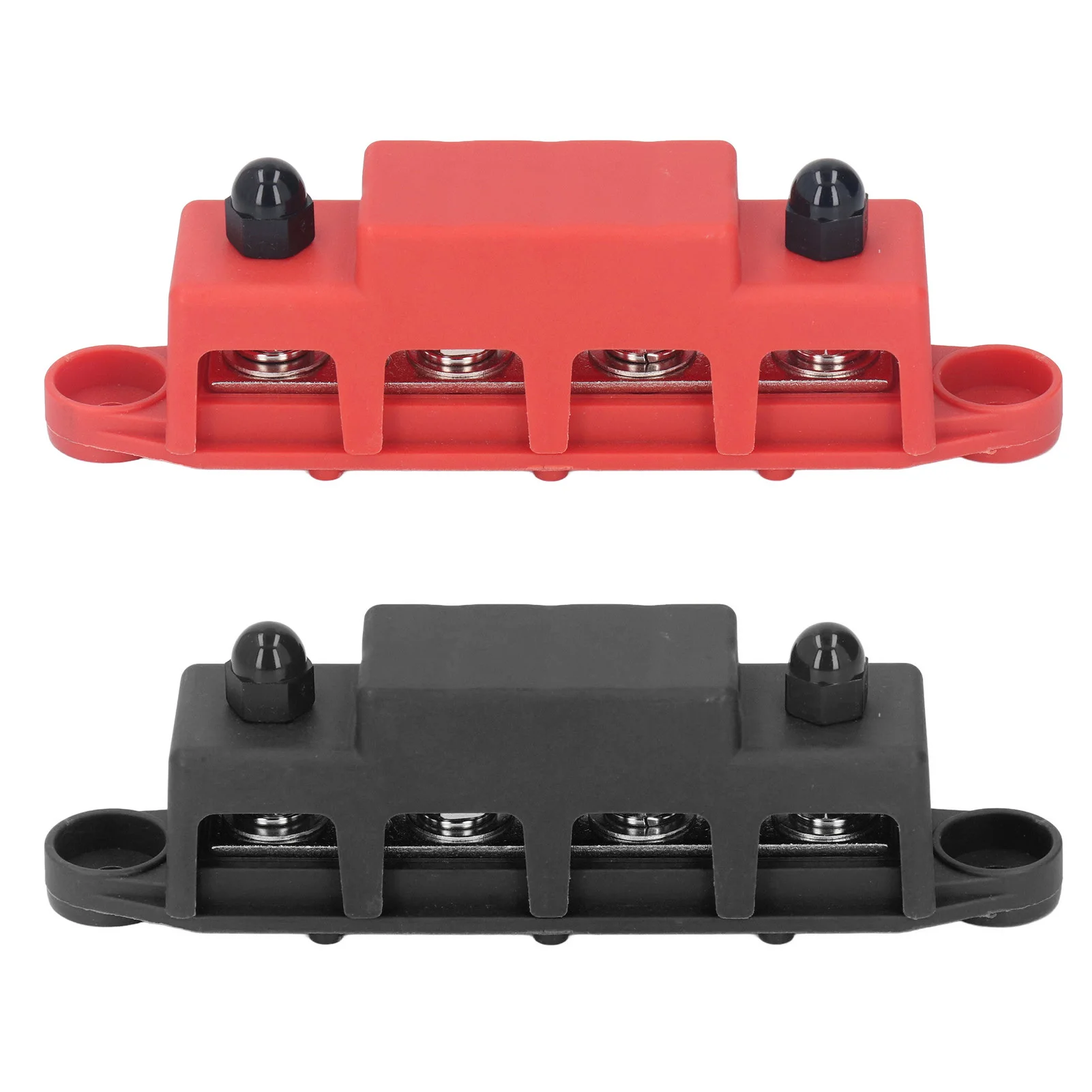 Power Distribution Block M8 Screw 4 Terminal Bus Bar  48V 250A for Automobile Boat Bus Bar 48V Bus Bar 250A Bus Bar