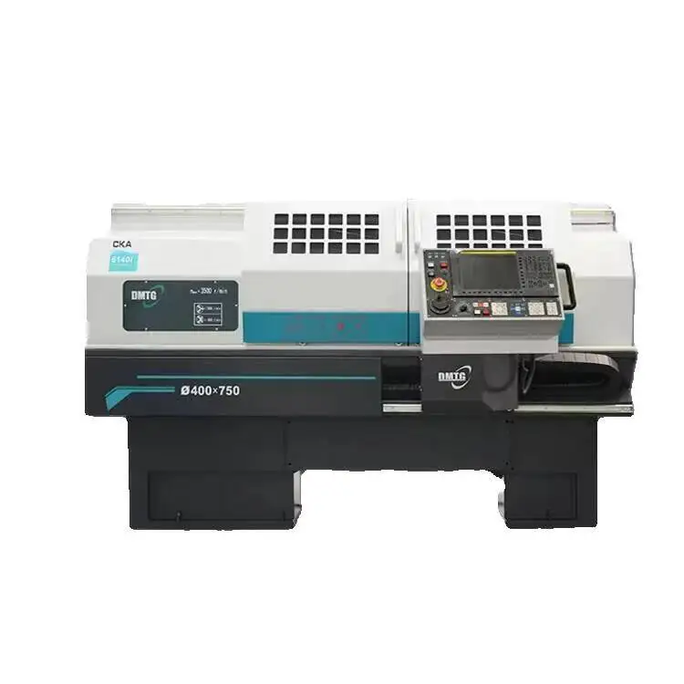 Ck6140 Ck6150 آلة أفقية للتحكم في المعادن Fanuc Gsk Siemens سرير مسطح مخرطة CNC