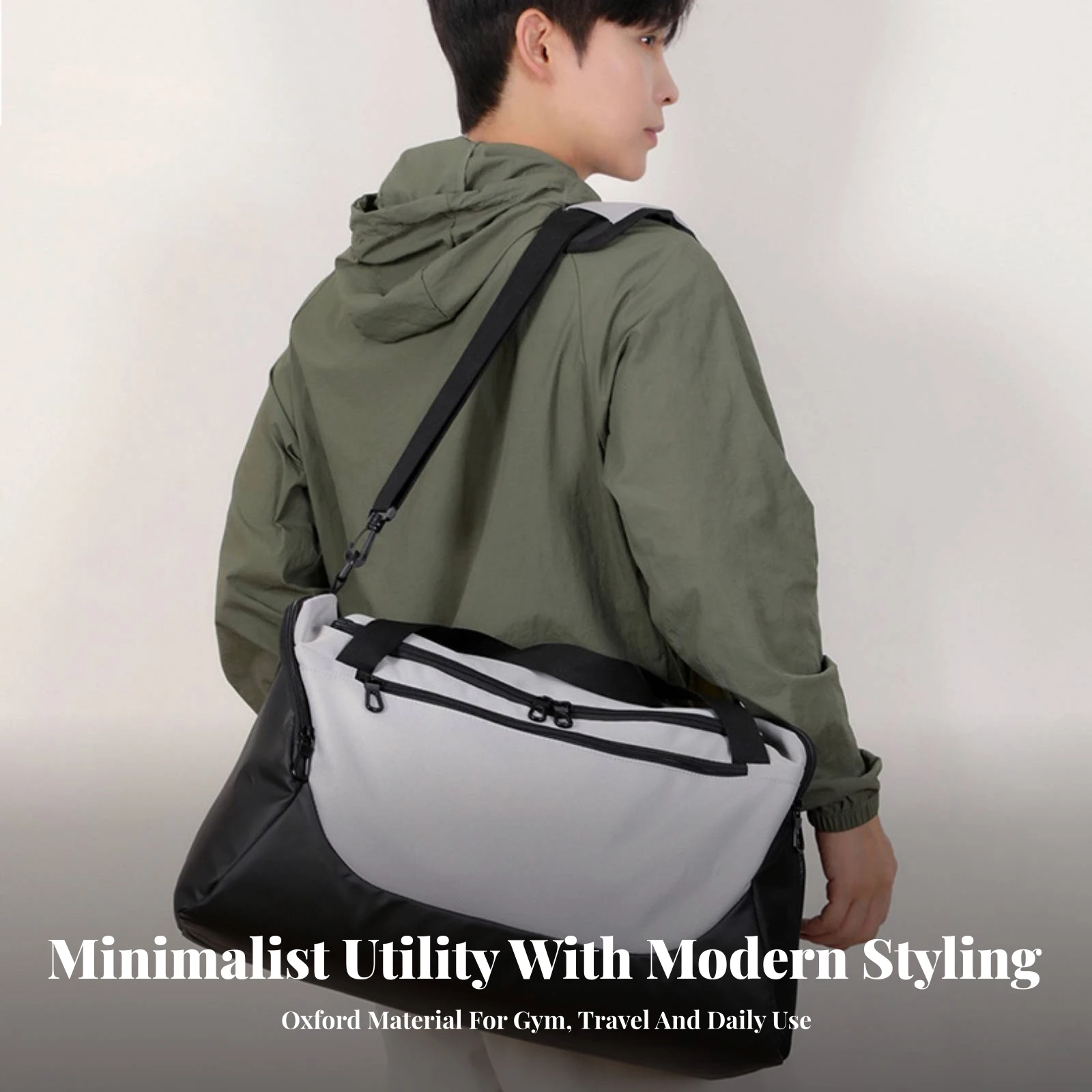 Sports Duffel with Wet Dry Separation Water-Resistant Duffel Bag with Wet Pocket Multi-Compartment Multifunctional for Travelers