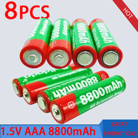 AAA Battery Rechargeable 1.5V AAA Battery 8800mAh AAA 1.5V New Alkaline Rechargeable Battery for LED Light Toys MP3 Long Life