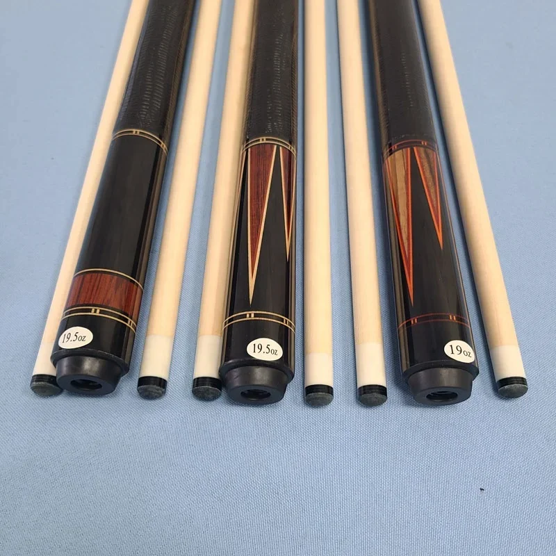 Jassinry Professional Handmade Wood Inlay Cues Pool Billiard Cues 58inch+13mm Tip Size Radial Joint Pool Cues Double Shaft
