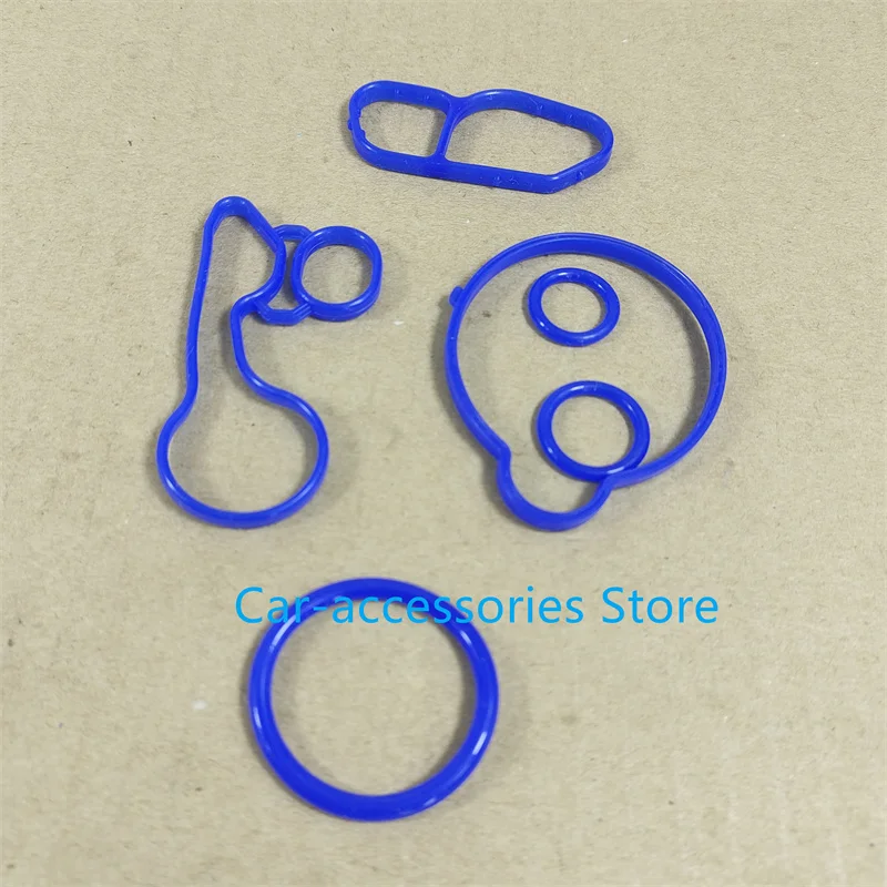 Engine Oil Cooler Repair Kits Gaskets Seal Ring For Chevrolet Cruze Sonic 1.4 Trax Buick Encore Accessories 55566784 55565385