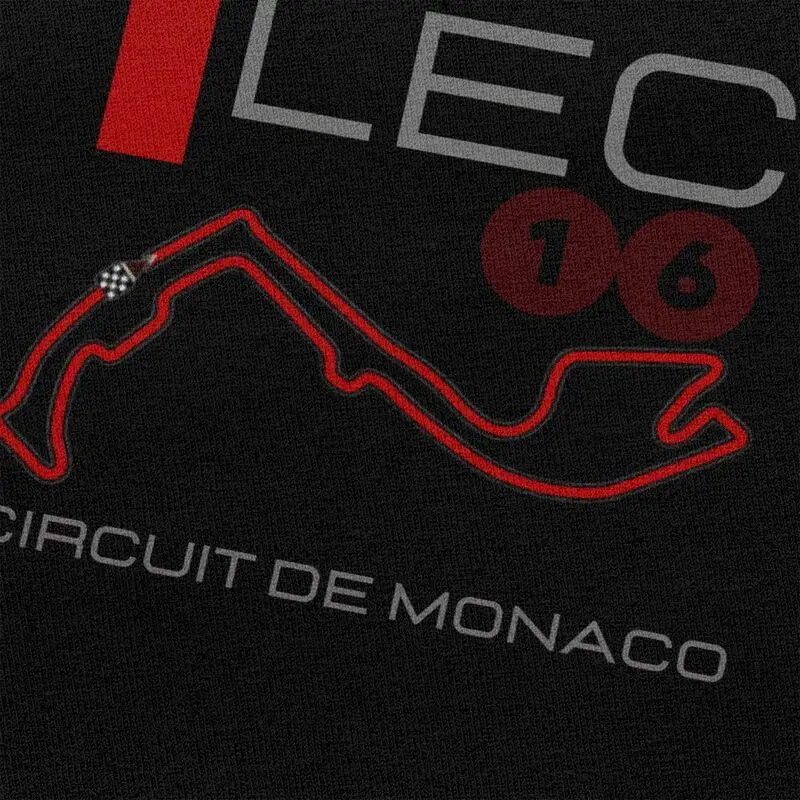 Custom Male Charles Leclerc 16 T Shirt Short Sleeved Cotton Tshirt Novelty T-shirt Graphic Circuit De Monaco Tee Fit Apparel