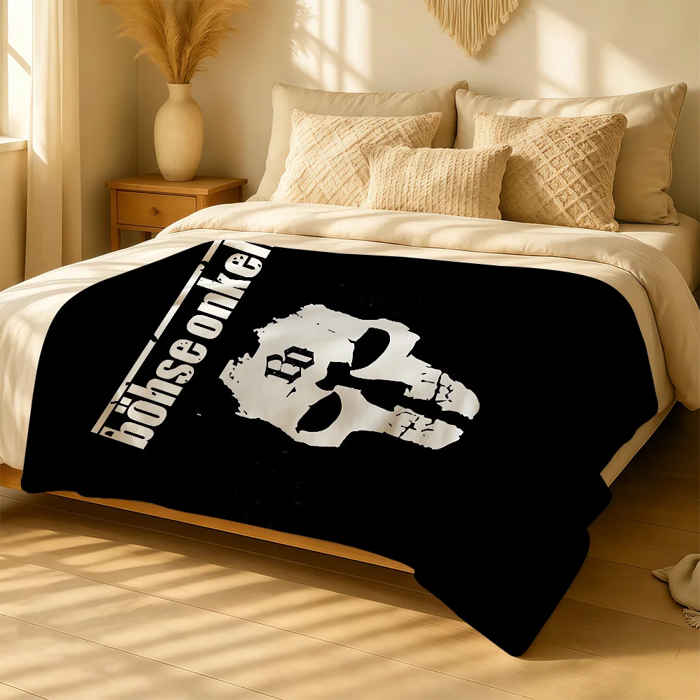 Band B-Bohse O-Onkelz Blanket For Soft Warm Knee For Bedroom Living Room Bed Sofa Camping Picnic Office Gift Throw