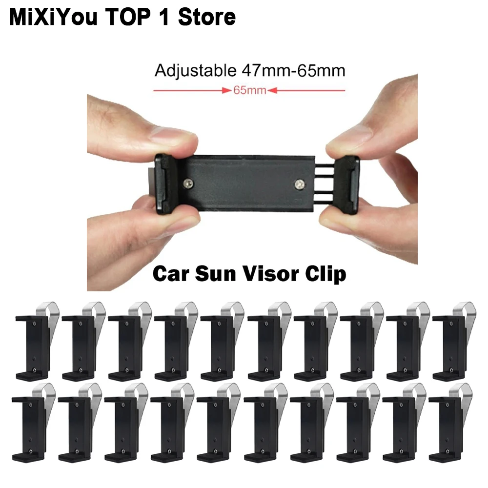 20-1pcs Car Sun Visor Clip Holder Mount Stand 47-68mm for Garage Door Remote Control Hormann AT-4 DOORHAN DITEC Multi-Brand