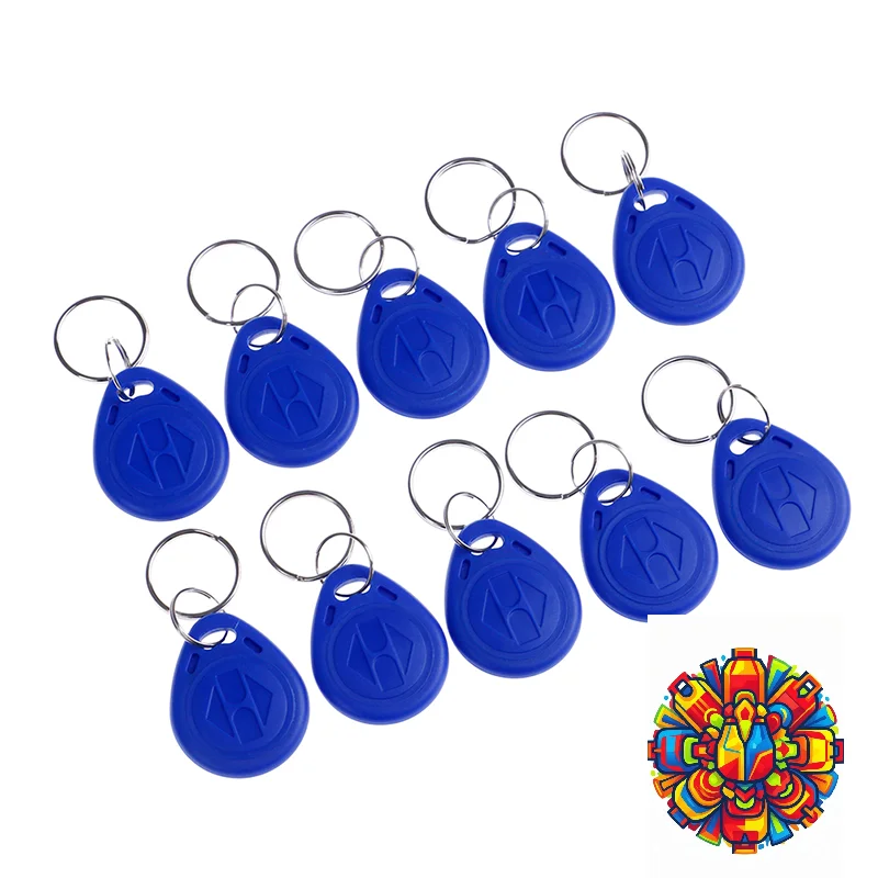 10Pcs TK4100 125KHZ RFID Proximity ID Keychain Token Tags Key Fobs For Access Control System DIY Installation Spare Part