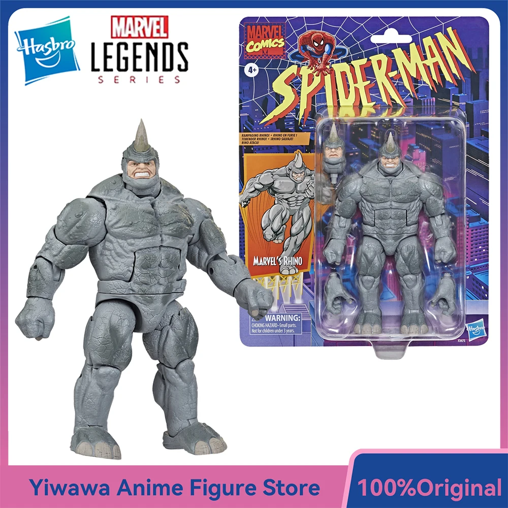 

[В наличии] Hasbro Marvel Legends Series Rhino (Человек-паук) в масштабе 6 дюймов, красивая коллекционная фигурка, модель с орнаментом, игрушки