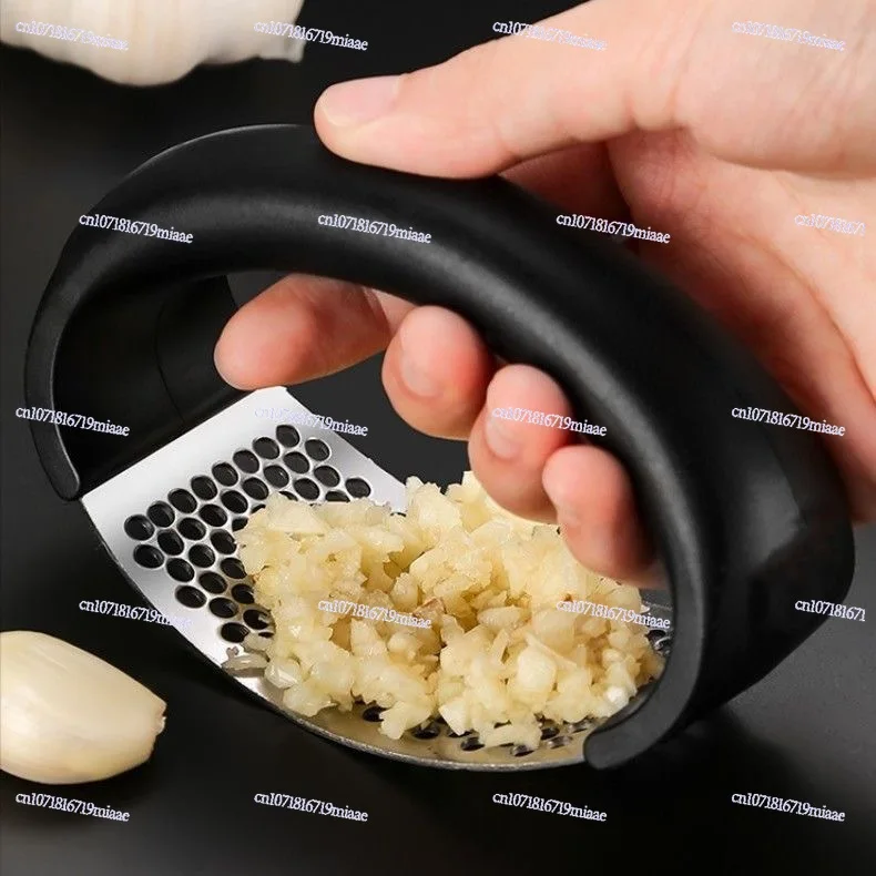 

Garlic Press, Garlic Grinder, New Ring Stainless Steel Garlic Masher, Clip Artifact, Peeling Household Kitchen