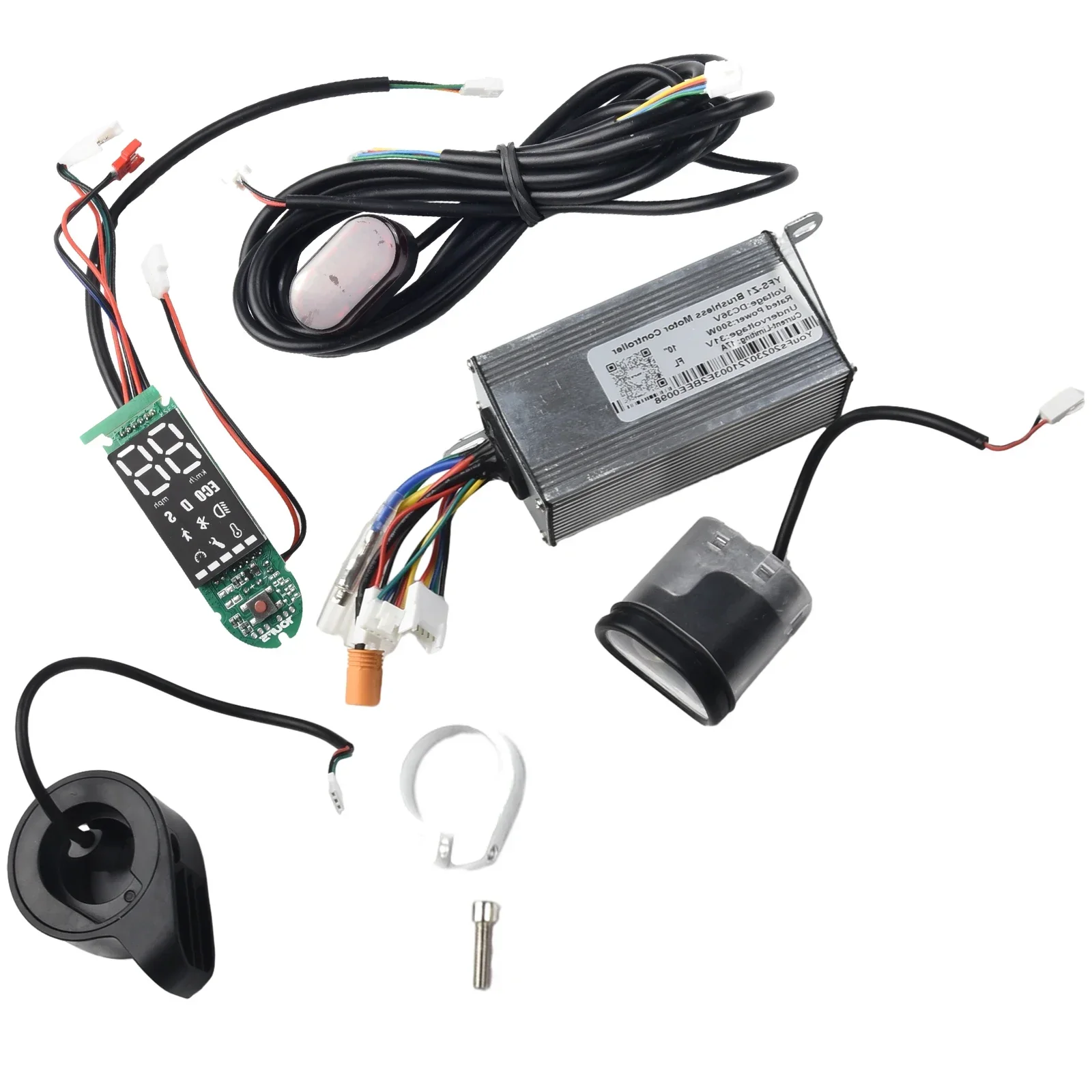 

36V 500W Electric Motor Controller Kit 17A Motor Controller Throttle Dashboard Suit For 10 Inch Electric Scooters Parts