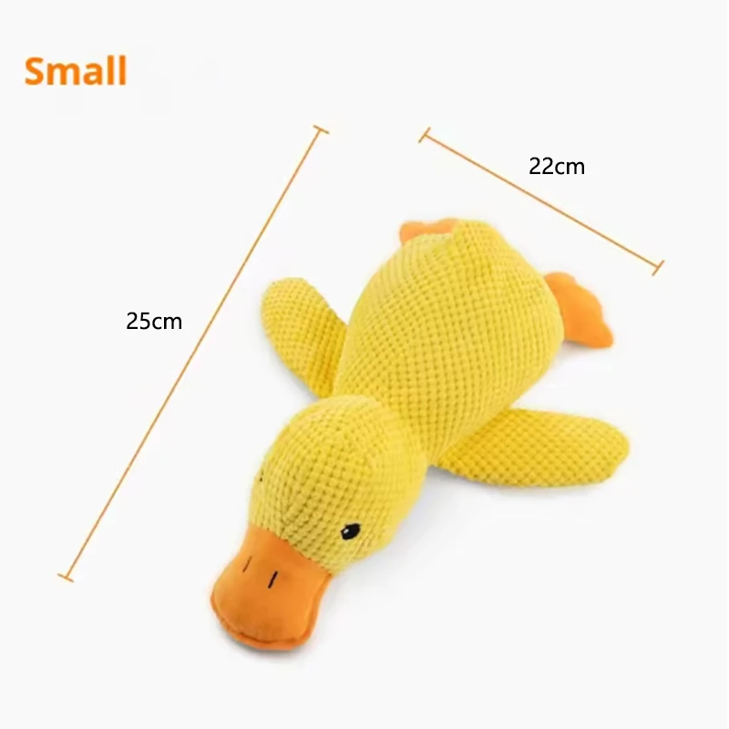 Schattig hondenspeelgoed Stomping Duck Bijtbestendig Tandenslijpen Reinigen Grote hond Interactief entertainment Puppy Verveling Knuffel