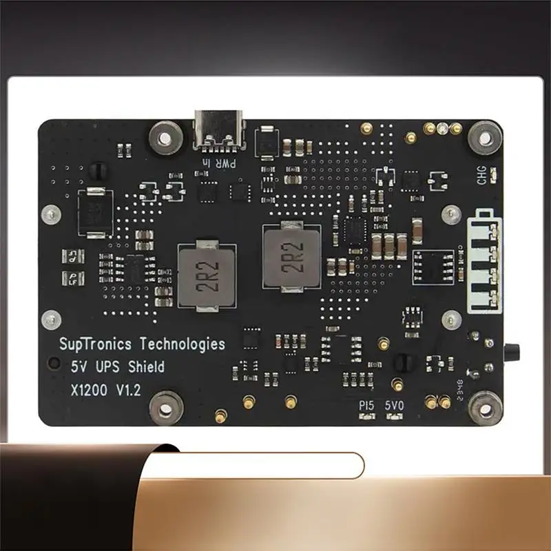 X1200 For Raspberry Pi 5 UPS Board Power Management Expansion Board For 18650-Li-Battery (NOT Includ Battery)-X64A