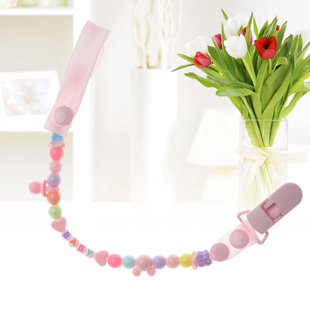 

Зажим для соски, держатель для детской пустышки из бисера, разделители в нескольких стилях, безопасная цепочка без запаха для детей, зажимы для прорезывания зубов, ремешок для соски