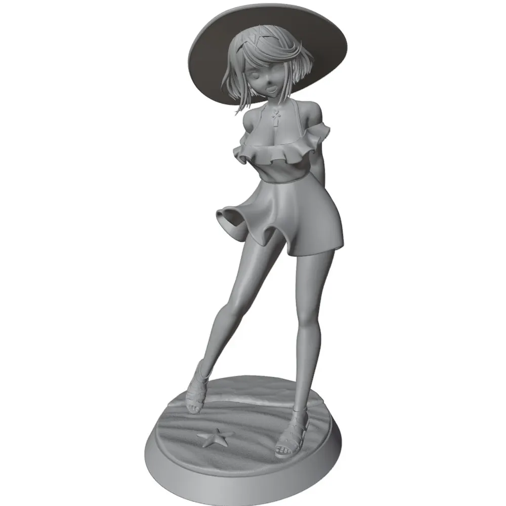75/100/120/150mm Sexy Girl Resin Model Kits GK Miniature 3D Printed Gray Model Figurine DIY Doll Model Unassembled And Unpainted view 4