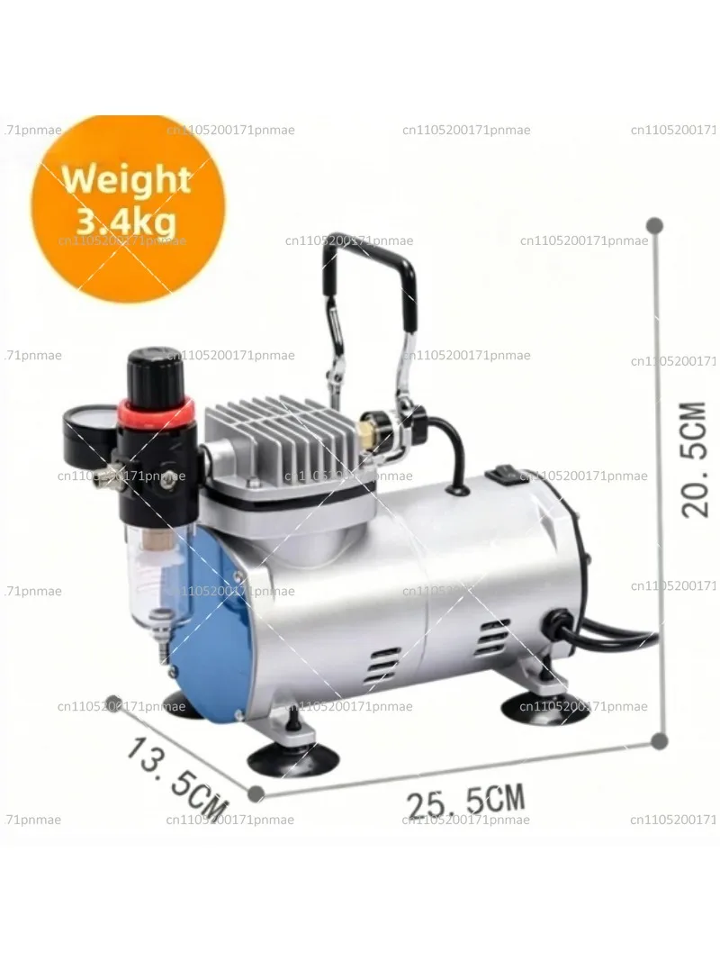 Mini Oil-Free Vacuum Pump 220V Ultra Quiet Fully Enclosed Jet Air Compressor Tool