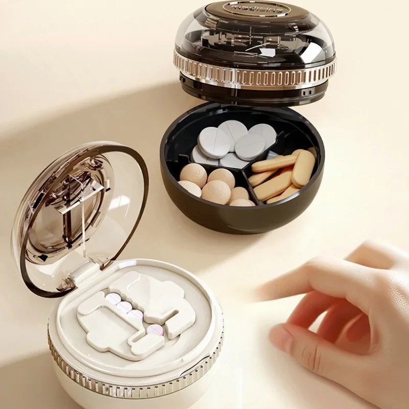 Pill Cutter Tablet Splitter One Half One Quarter Medicine Divider Pill Box for Cutting Tablets Medicine Organizer Storage Box