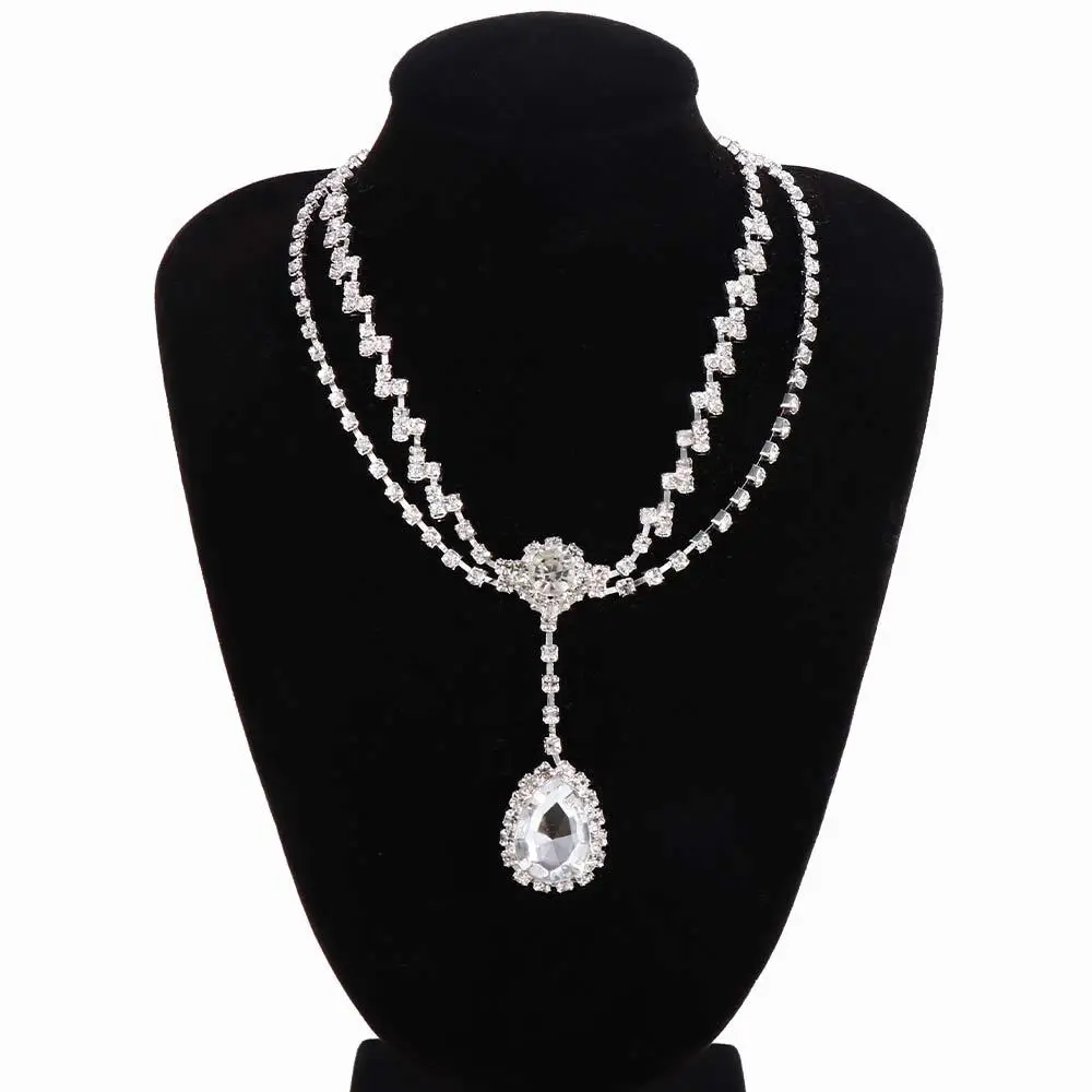 Girl Women Headwear Fashion Jewelry Light luxury Bohemian Headdress Forehead Chain Water Drop Hair Ornament Eyebrow Pendant