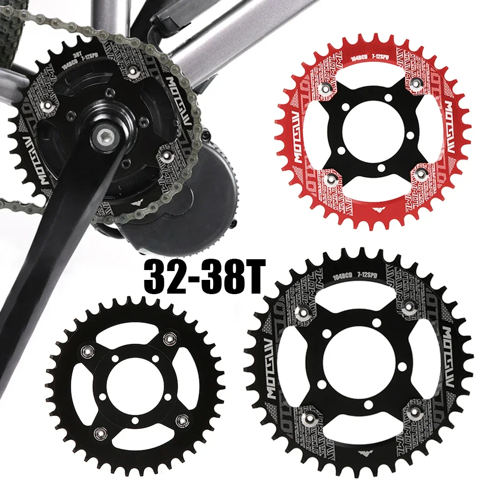 Electric Bike Ebike 32T/34T/ 36T/Chainring Adapter Aluminum Alloy For Bafang BBS01/02 Mid Drive Motor Crankset Tooth Plate Parts