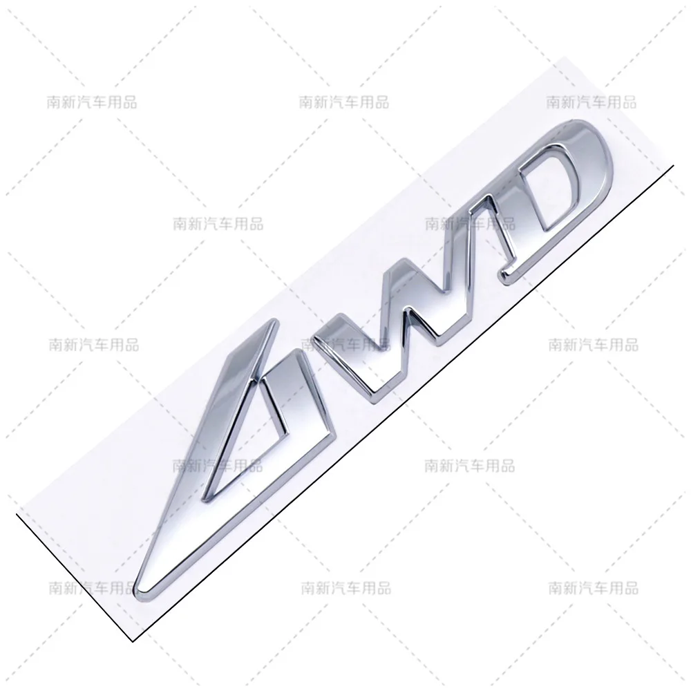 New 3D Metal 4WD Car Emblem Badge Sticker Off Road SUV Styling Rear Tail Fender Side Decal