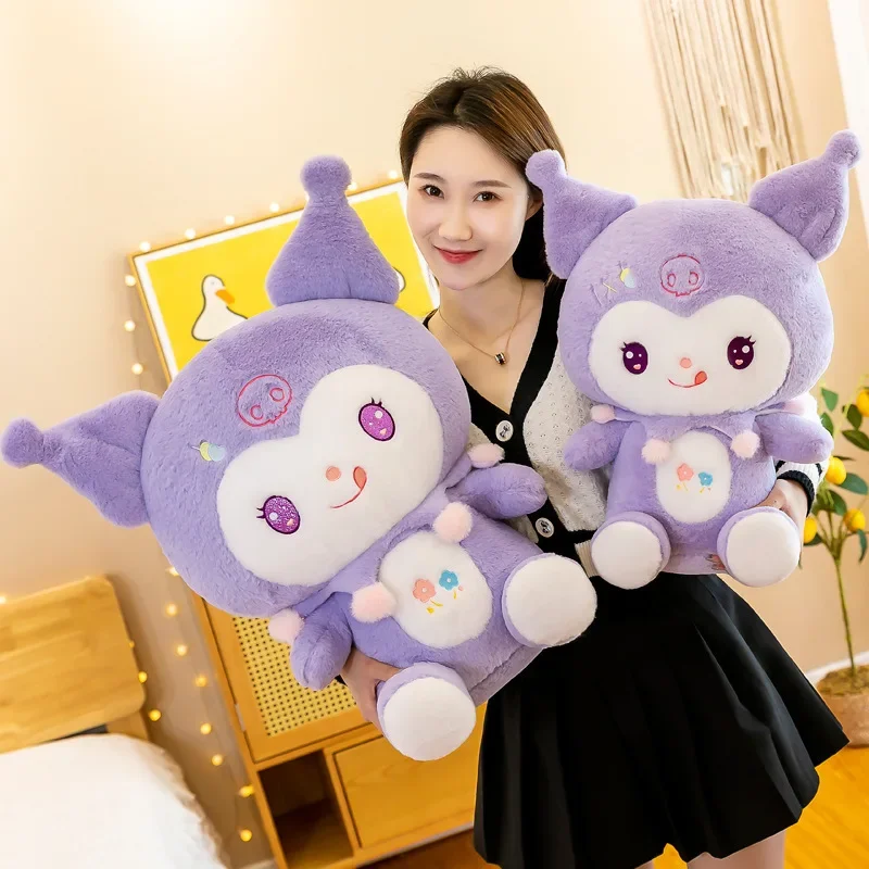 Sanrio Kawali Kuromi Hello Kitty My Melody Cinnamoroll Pillow Plush Toys Plushie Keychain Stuffed Doll Pendant For Kid Gift