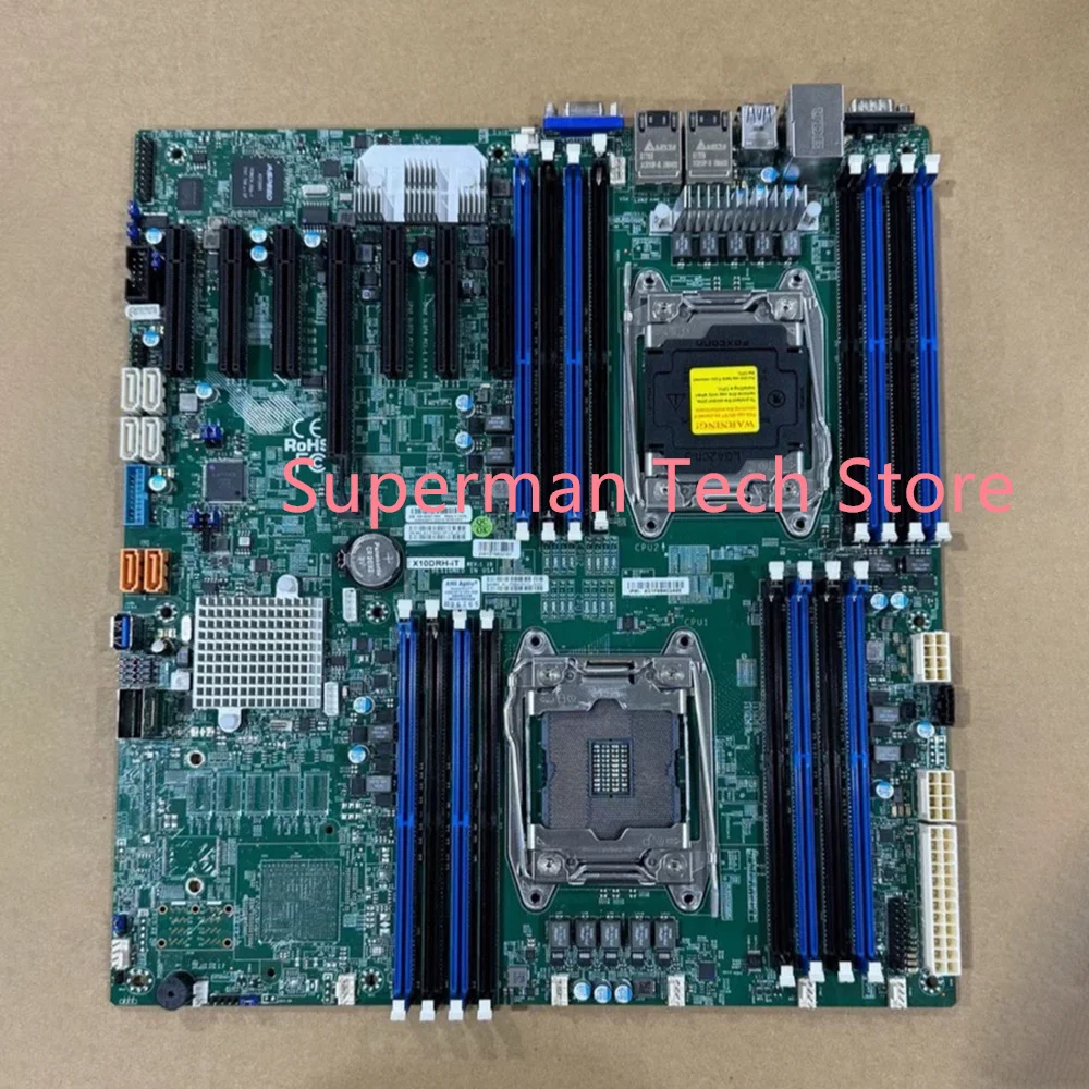 

Материнская плата X10DRH-IT для двух серверов, поддержка процессоров серий V3 и V4, LGA2011, DDR4